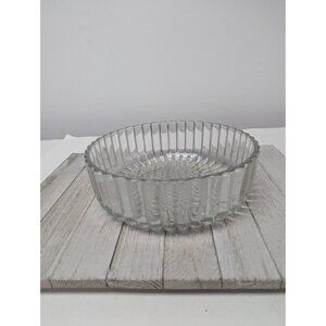 Vintage Jeanette Glass Berry Server Bowl Clear